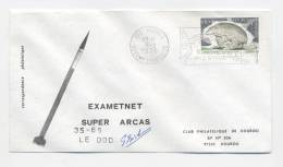KOUROU 1975 - Lancement EXAMETNET - SUPER ARCAS 35-66- Signature Dir Des Opérations - Europe