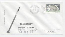 KOUROU 1975 - Lancement EXAMETNET - SUPER ARCAS 35-70 - Signature Dir Des Opérations - Europe