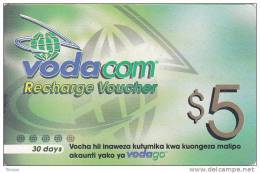 Tanzania, $5, Vodacom, GSM Recharge Voucher, 2 Scans. (07.05.2003) - Tanzania