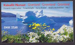 Greenland 1989 MH-MiNr. 1 Königin Queen Margrethe (Cz. Slania) Markenheftchen Booklet (2 Scans) MNH** - Carnets