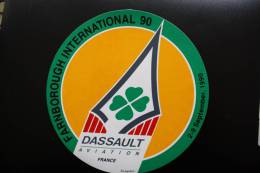 Autocollant Dassault-Aviation France Aviaplan Farnborough International 1990—> Salon Du 2 Au 9 Septembre 1990 - Stickers