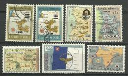 Portuguese Colonies 7 Mint And Used Stamps - L3260 - Portugees-Afrika