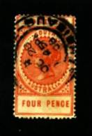 AUSTRALIA/SOUTH AUSTRALIA - 1906  4d. ORANGE RED  FINE USED - Usados