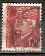 Timbre France Y&T N° 515 (2) Obl.  Type Pétain (Houriez).  1 F 20. Brun-rouge. Cote 0,15 € - 1941-42 Pétain