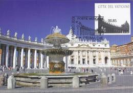 VATICANO / VATICAN (2008) - Maximum Card / Carte Maximum - Stamp / Timbre - Saint Peter Square / Piazza S. Pietro - Cartes-Maximum (CM)