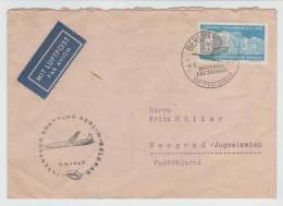 Germany DDR First Flight Cover Berlin -Belgrad 5-4-1960 - Briefe U. Dokumente