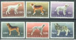 YU 1970-1390-5 DOGS, YUGOSLAVIA, 6v, MNH - Unused Stamps