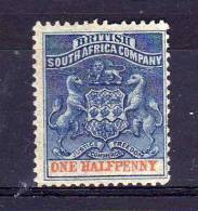 British South Africa Company - 1893 - ½d Definitive - MH - Sonstige & Ohne Zuordnung