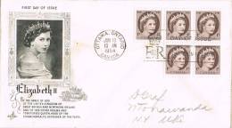 0686. Carta  F.D.C. OTAWA (Ontario) Canada 1954. Elisabeth II - Brieven En Documenten