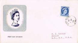 0688. Carta  F.D.C. Sainte ROSA (Canada) 1954. Elisabeth II Coronation - Lettres & Documents