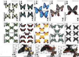 SET 13 CARTES PREPAYEE à Jouer Japon (SET C) PAPILLON * BUTTERFLIES * Japan PREPAID CARDS Playing Cards * Karten * JAPAN - Games