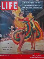 Magazine LIFE  JULY 25 , 1955 - INTER. ED.- LAS VEGAS - Voiture MORRIS MINOR - AUSTIN JUBILEE - JEEP WILLYS  (3031 - Nouvelles/ Affaires Courantes