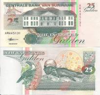 Suriname P137a, 10 Gulden, Banana Plant $3CV! - Suriname