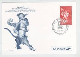 France Postal Stationery Special Cancel  LE CHAT BOTTE 5-12-1997 With Cachet - Sonderganzsachen