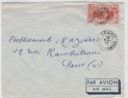 France A.O.F. Air Mail Cover Sent To Paris 16-5-1950 Single Stamped - Cartas & Documentos