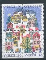 Sweden 1986 Facit # 1426-1429. Christmas Post, Se-tenant Block Of 4 From Booklet H372, See Scann, MNH (**) - Neufs