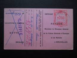 EP CAISSE GENERALE D'EPARGNE ET DE RETRAITE (M29) OLLIGNIES (2 Vues) 1958 - - Sonstige & Ohne Zuordnung