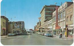 Casper WY Wyoming,  Street Scene, Montgomery Wards Co., Autos, Business, C1960s Vintage Postcard - Casper