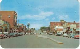 Riverton WY Wyoming, Street Scene, Drug Store Autos Bar, C1950s Vintage Postcard - Riverton