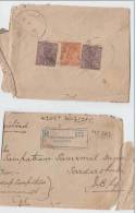 Br India King George V, Used On Registered Cover, India As Per The Scan - 1911-35 King George V