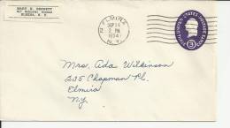 USA ENTERO POSTAL MAT ELMIRA 1954 - 1941-60