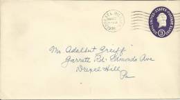 USA ENTERO POSTAL MAT DREXEL HILL 1958 - 1941-60