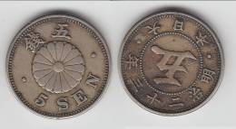 **** JAPON - JAPAN - 5 SEN YEAR 23 (1890) MUTSUHITO - MEIJI **** EN ACHAT IMMEDIAT !!! - Giappone