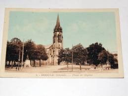 Carte Postale Ancienne : MERIGNAC : Place De L'Eglise - Merignac