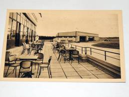 Carte Postale Ancienne : MERIGNAC : Port Aerien De Bordeaux-Merignac , Aérogare , La Terrasse Du Restaurant, Animé - Merignac