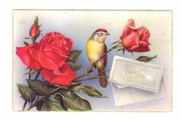 Bonne Fete Maman: Oiseau, Roses (13-267) - Fête Des Mères