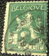 Belgium 1912 Heraldic Lion 5c - Used - Other & Unclassified