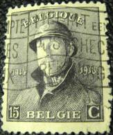Belgium 1919 King Albert I 15c - Used - 1919-1920 Trench Helmet