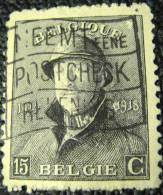 Belgium 1919 King Albert I 15c - Used - 1919-1920  Re Con Casco