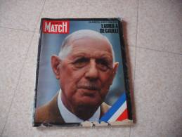 Paris Match  Numero Historique Mort De De Gaulle 11 Novembre 1970 - French