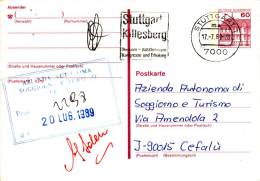 STUTTGART /  CEFALU' (Italy)  - Card_ Cartolina - Briefe U. Dokumente