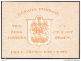 Canada  War Issue  BOOKLT  BK41c   No Rate Page Type II STITCHED 1946 King George VI ENGLISH Complete MNH - Cuadernillos Completos