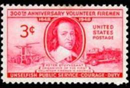 USA 1948 Scott 971, Volunteer Firemen Issue, MH (*) - Ungebraucht