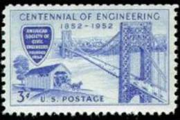 USA 1952 Scott 1012, Engineering Centennial Issue, MNH (**) - Unused Stamps