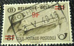 Belgium 1948 Archer Railway Parcel Stamp 8f Surch 9f - Used - Other & Unclassified
