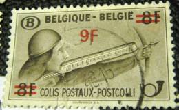 Belgium 1948 Archer Railway Parcel Stamp 8f Surch 9f - Used - Autres & Non Classés