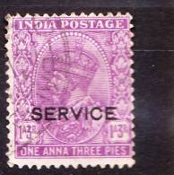 India, 1932-36, O 128, Used, WM Mult Stars - 1911-35 King George V