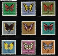 POLAND 1967 BUTTERFLIES SET OF 9 (3) NHM - Ongebruikt