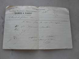 Droguerie  Hamme Et Canit 10 Bvd René Levasseur  Le Mans 1915 - Drogisterij & Parfum