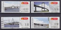 Denmark 2008 Mi. 42-45 Automatmarke Frama Labels Broer Bridges Brücken Ponts Complete Set !! - Vignette [ATM]