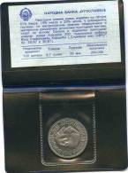 Yougoslavie Yugoslavia 100 Dinara 1987 200 Ans De Karadzic Coin Card BE PP Proof KM 127.1 - Yougoslavie