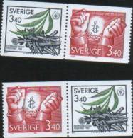 Svezia Sweden  Schweden Suede 1986 For Peace And Freedom Pace E Liberta 2v Complete Set ** MNH - Neufs