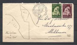 Nederland 1960 - FDC Vluchtelingen, Refugees  NVPH E42 Mi. 744-45 On ETB - Used, Oblit., Gest. - Briefe U. Dokumente