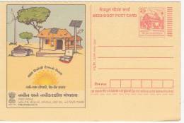 Renewable Energy (Gujrati Language), Solar Street Light, Preparing Food, Wind Energy. Etc., Meghdoot Postal Stationery - Andere & Zonder Classificatie