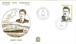 TAAF ENV  FDC 1984 ALFRED FAURE - FDC