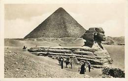 Egypte - Ref A189- Pyramid And Sphynx  - Carte Bon Etat - - Piramiden
